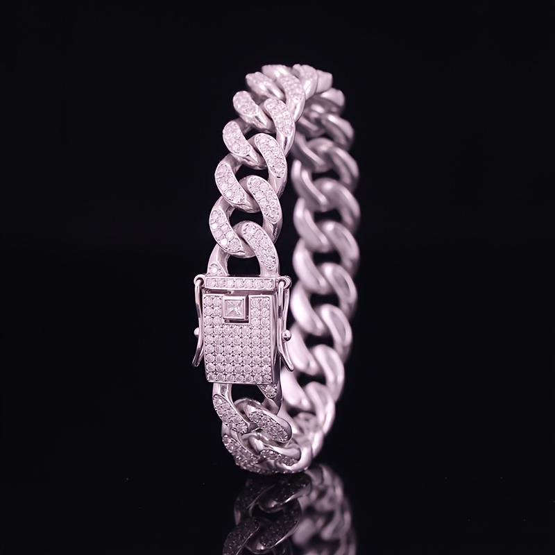 Men's Iced Out Cuban Link Bracelet